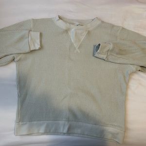Telluride Clothing sage green ribbed long sleeve